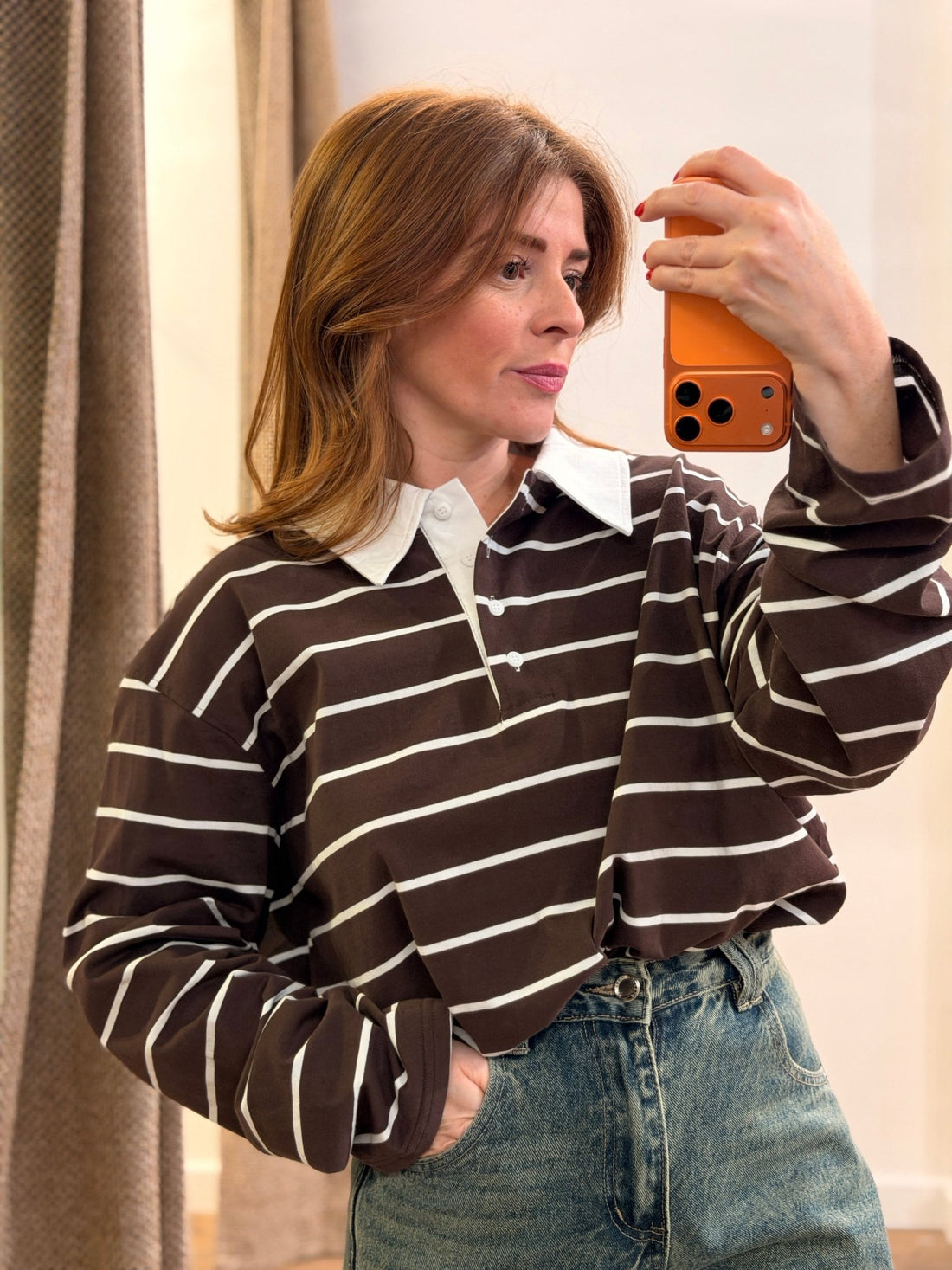 Polo arvyn marron - Léone