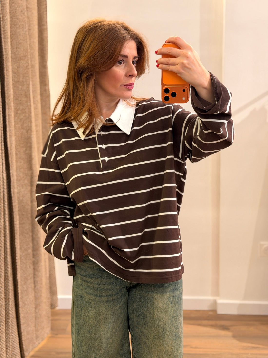 Polo arvyn marron - Léone