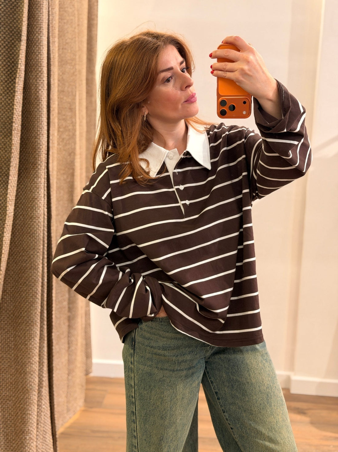 Polo arvyn marron - Léone