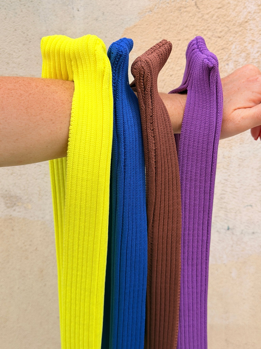 Porte téléphone jaune fluo - Léone