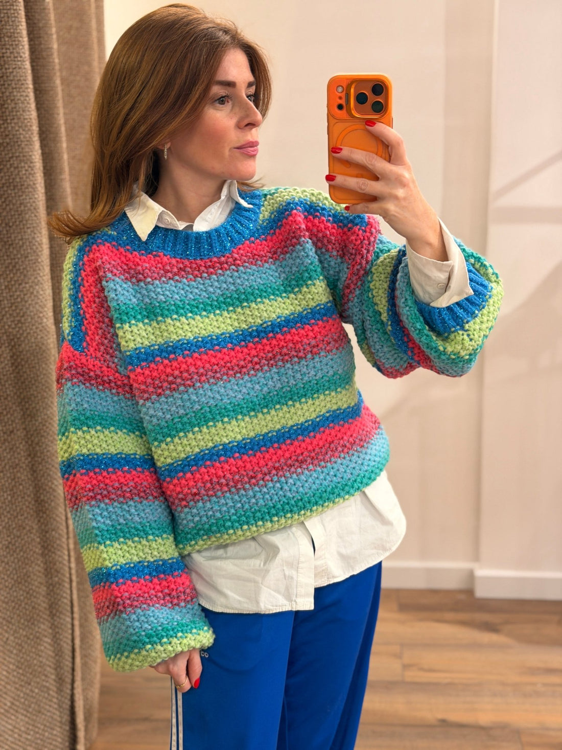 Pull amalia bleu - Léone