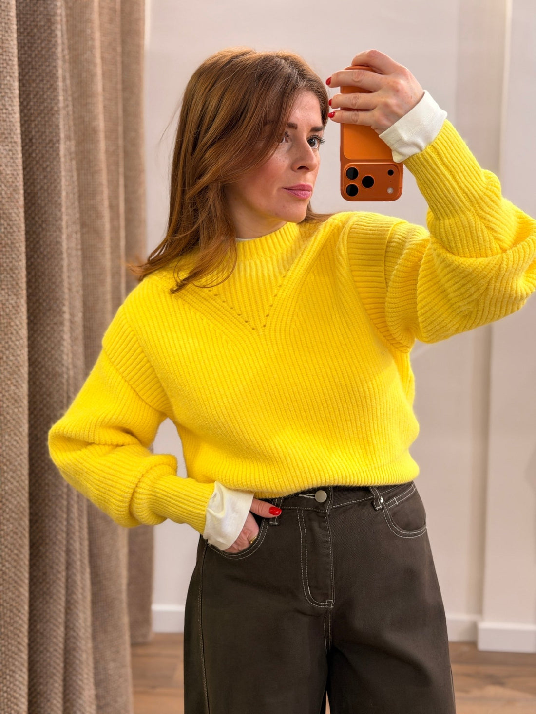 Pull belio jaune - Léone