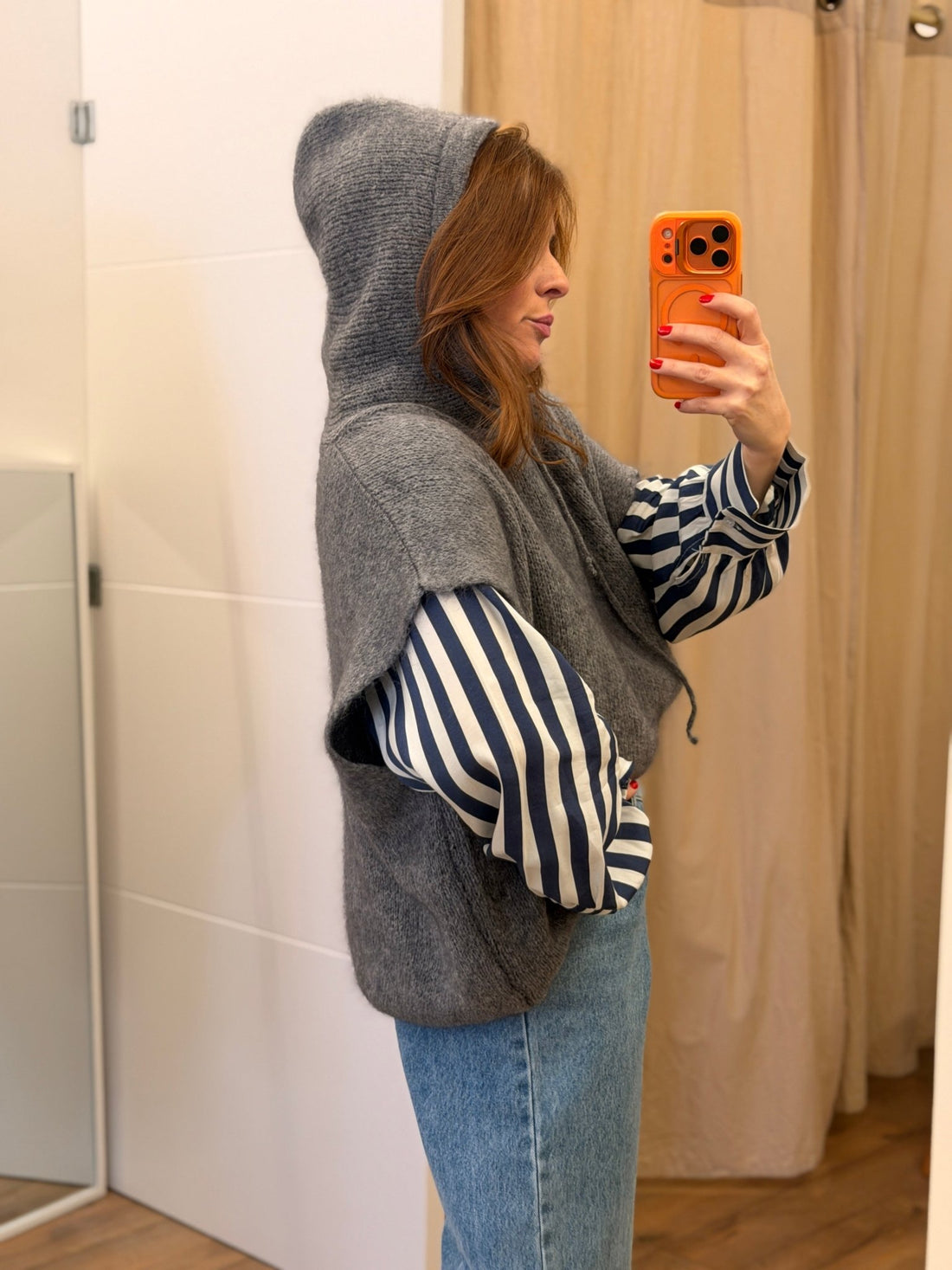 Pull daelis gris - Léone