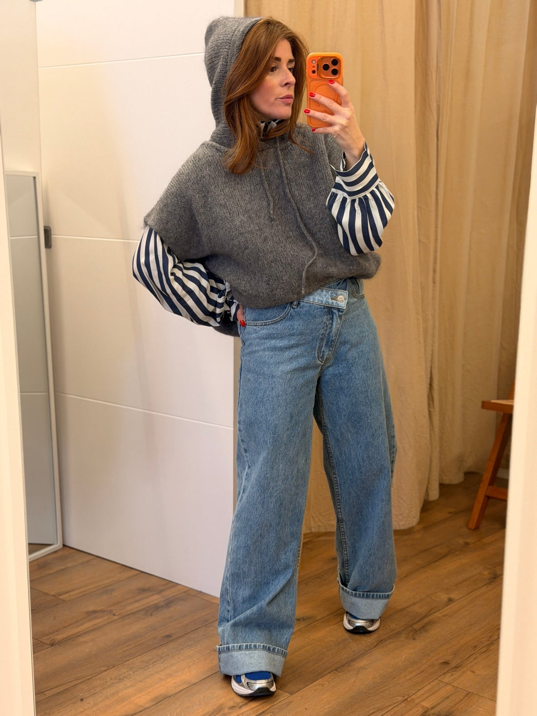 Pull daelis gris - Léone