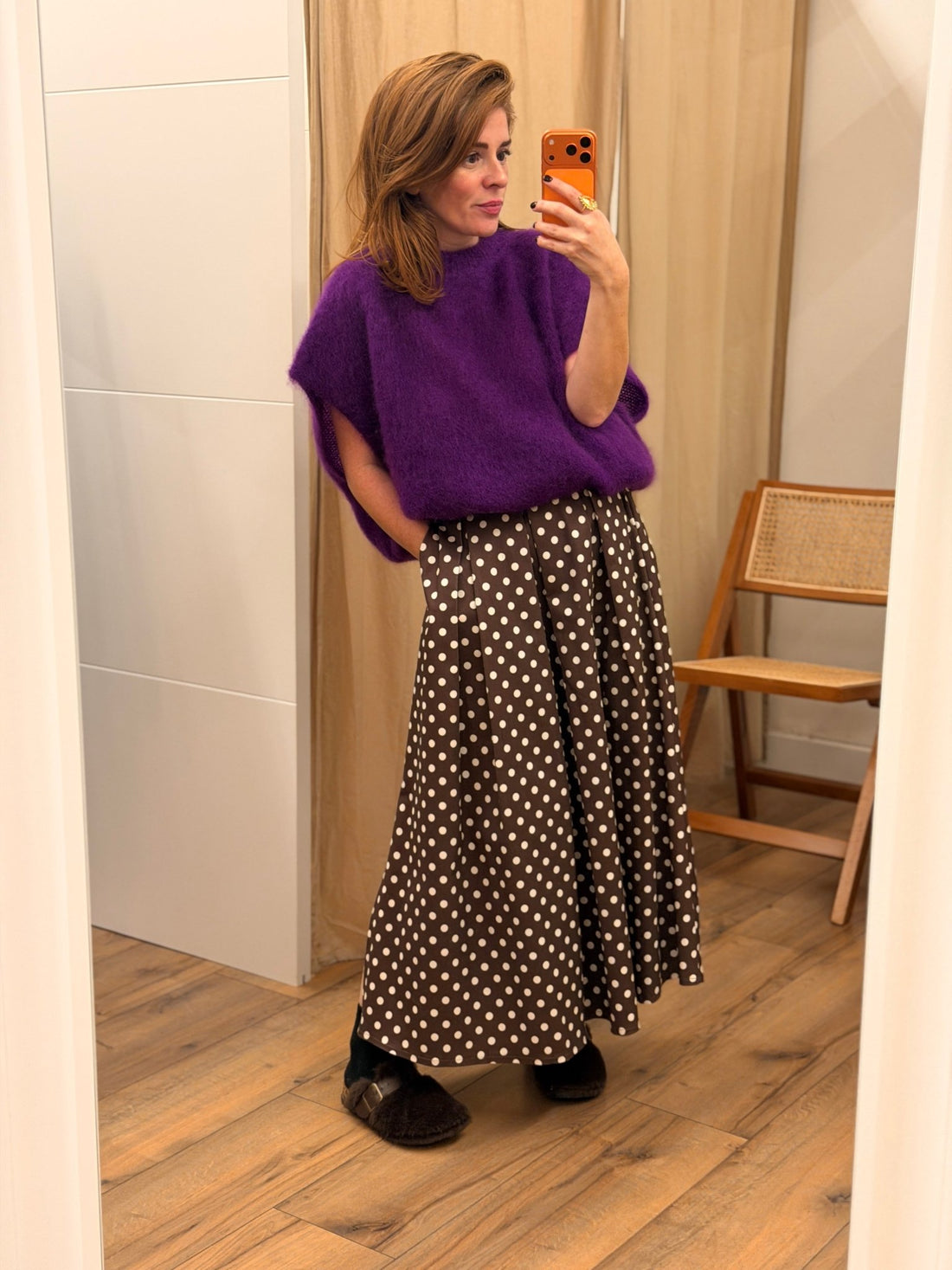 Pull en mohair violette Elyo - Léone