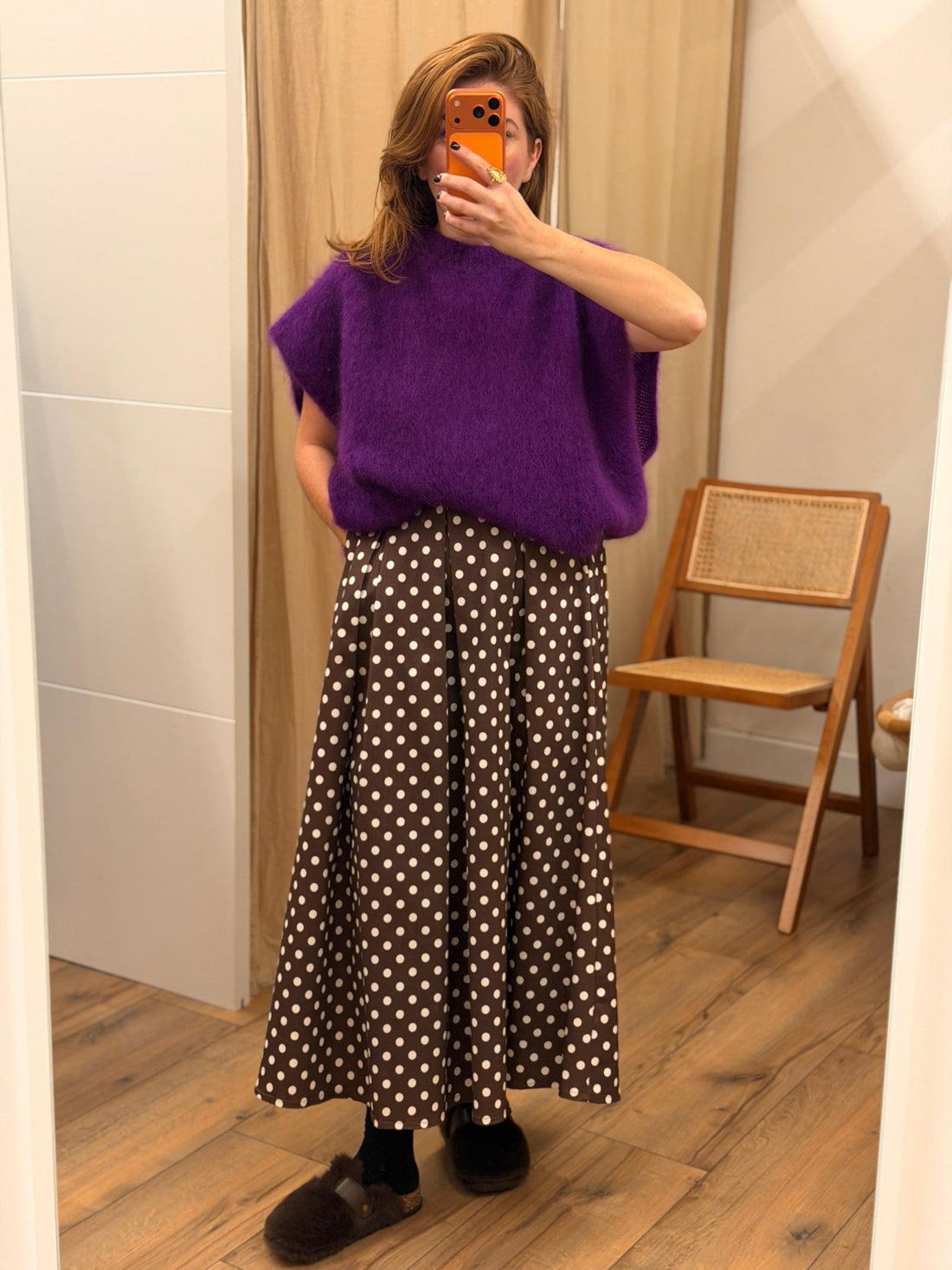 Pull en mohair violette Elyo - Léone