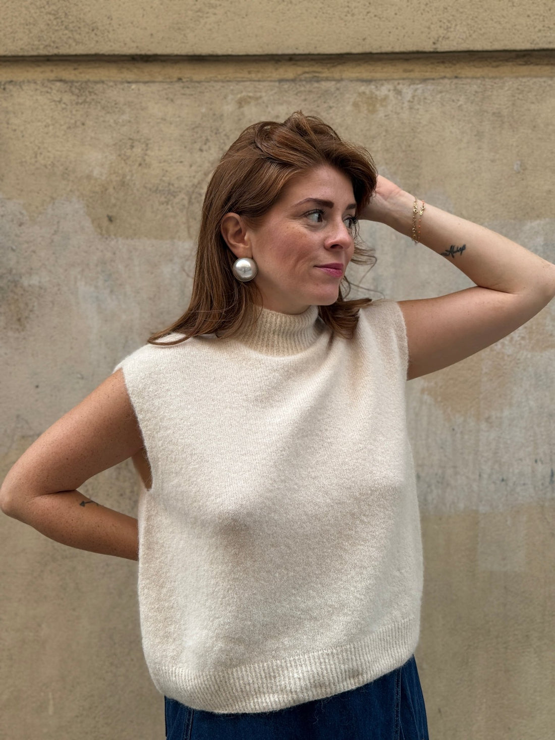 Pull Inga beige - Léone