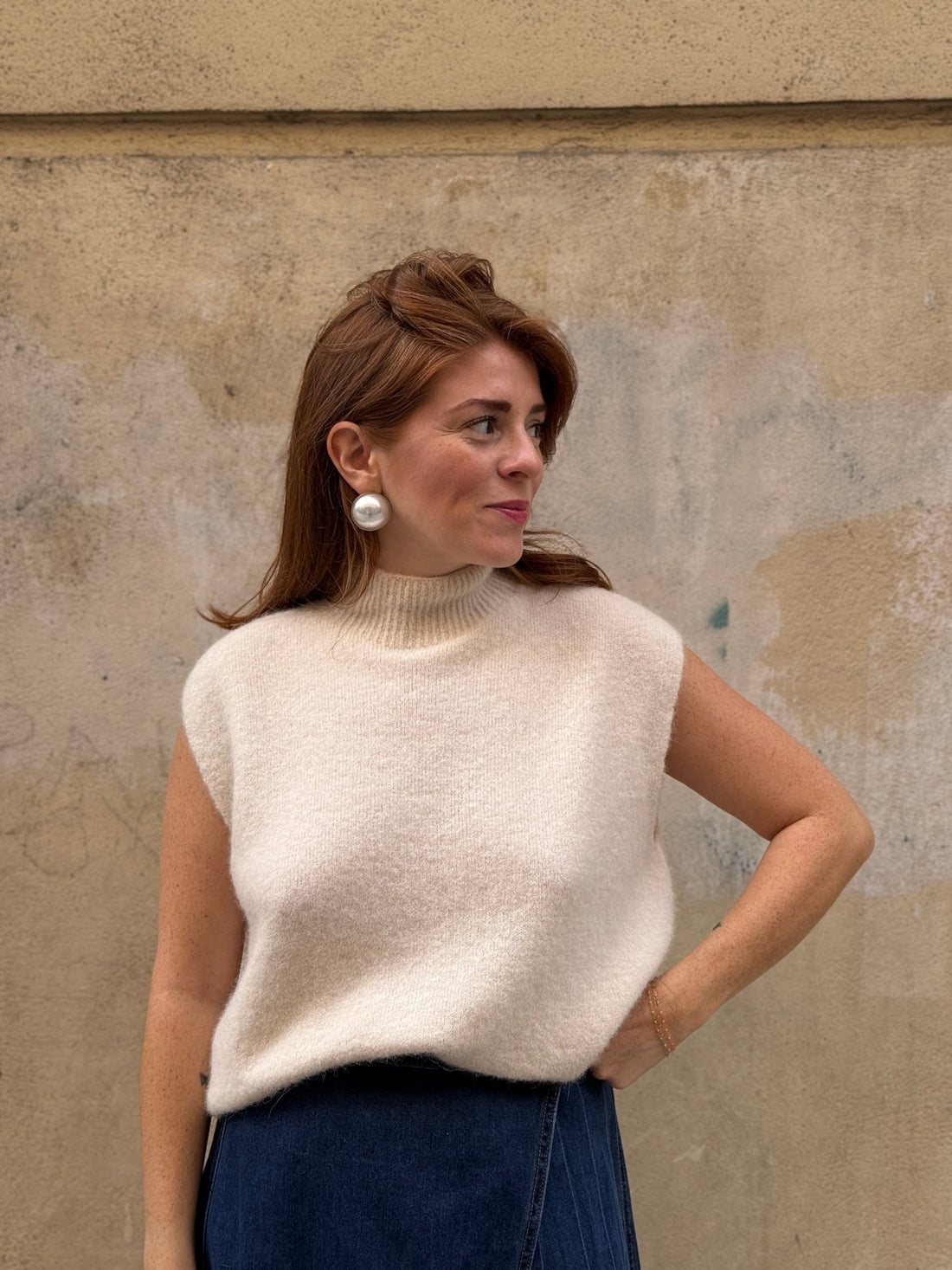 Pull Inga beige - Léone