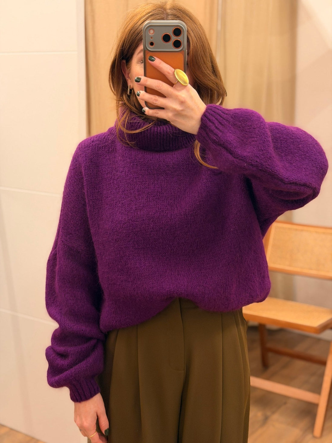 Pull Joriane violet - Léone