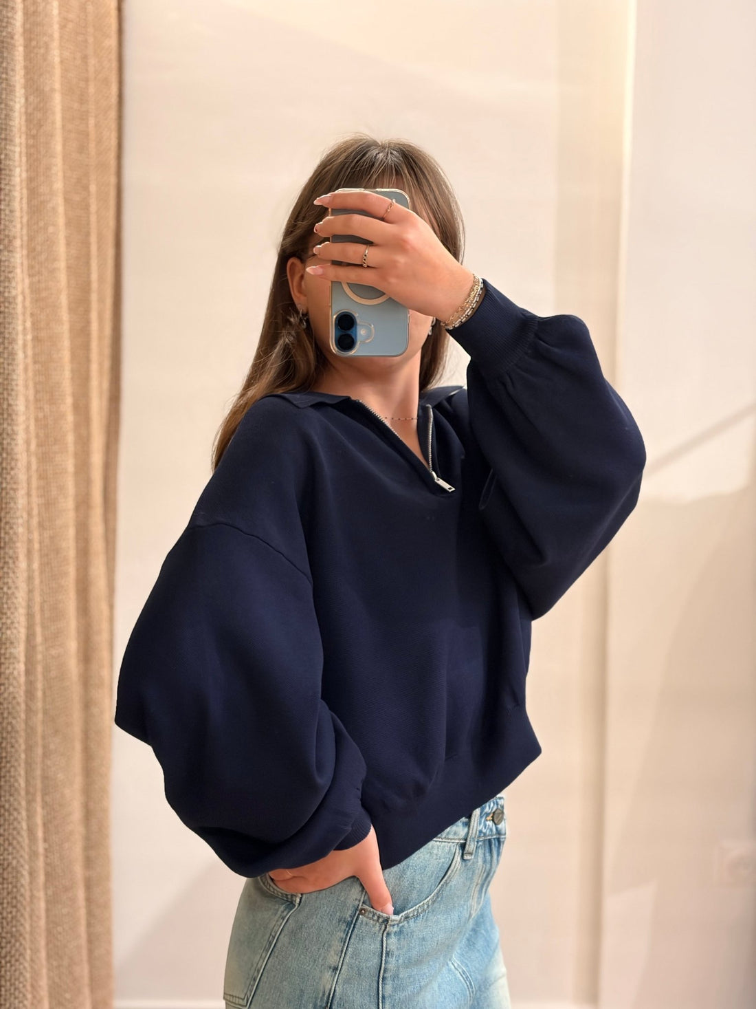 Pull Leria bleu marine - Léone