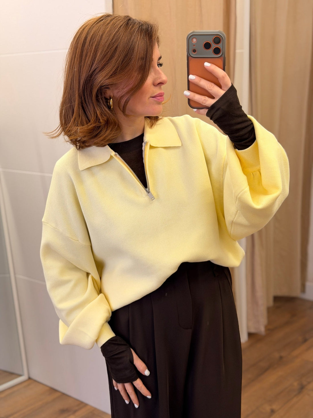 Pull Leria jaune - Léone