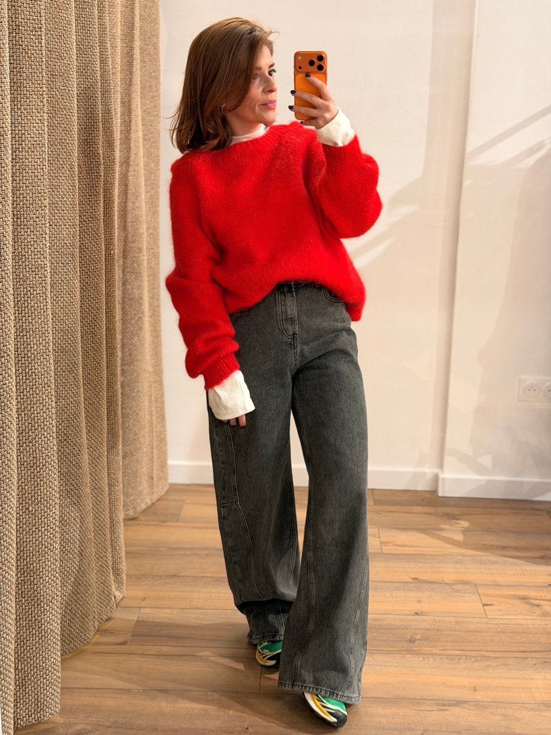 Pull Maxence rouge - Léone