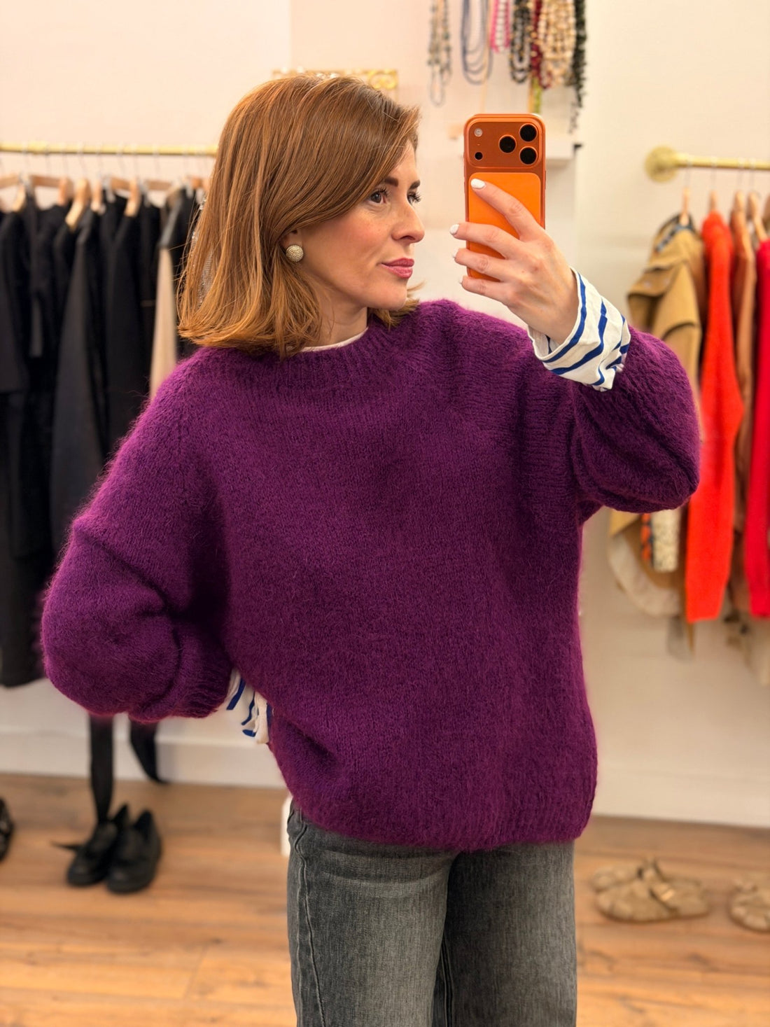 Pull Maxence violet - Léone