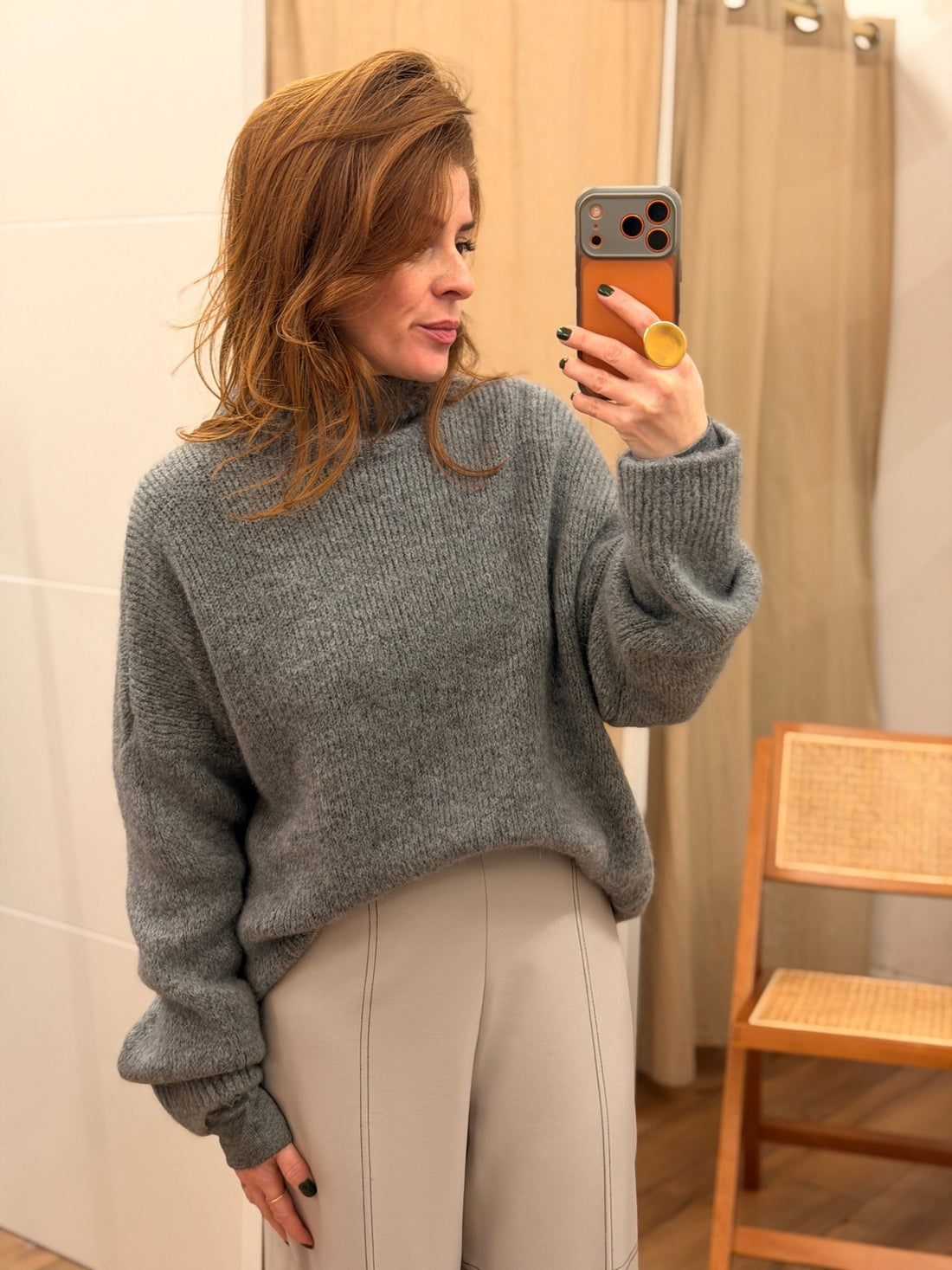 Pull Ondine gris - Léone