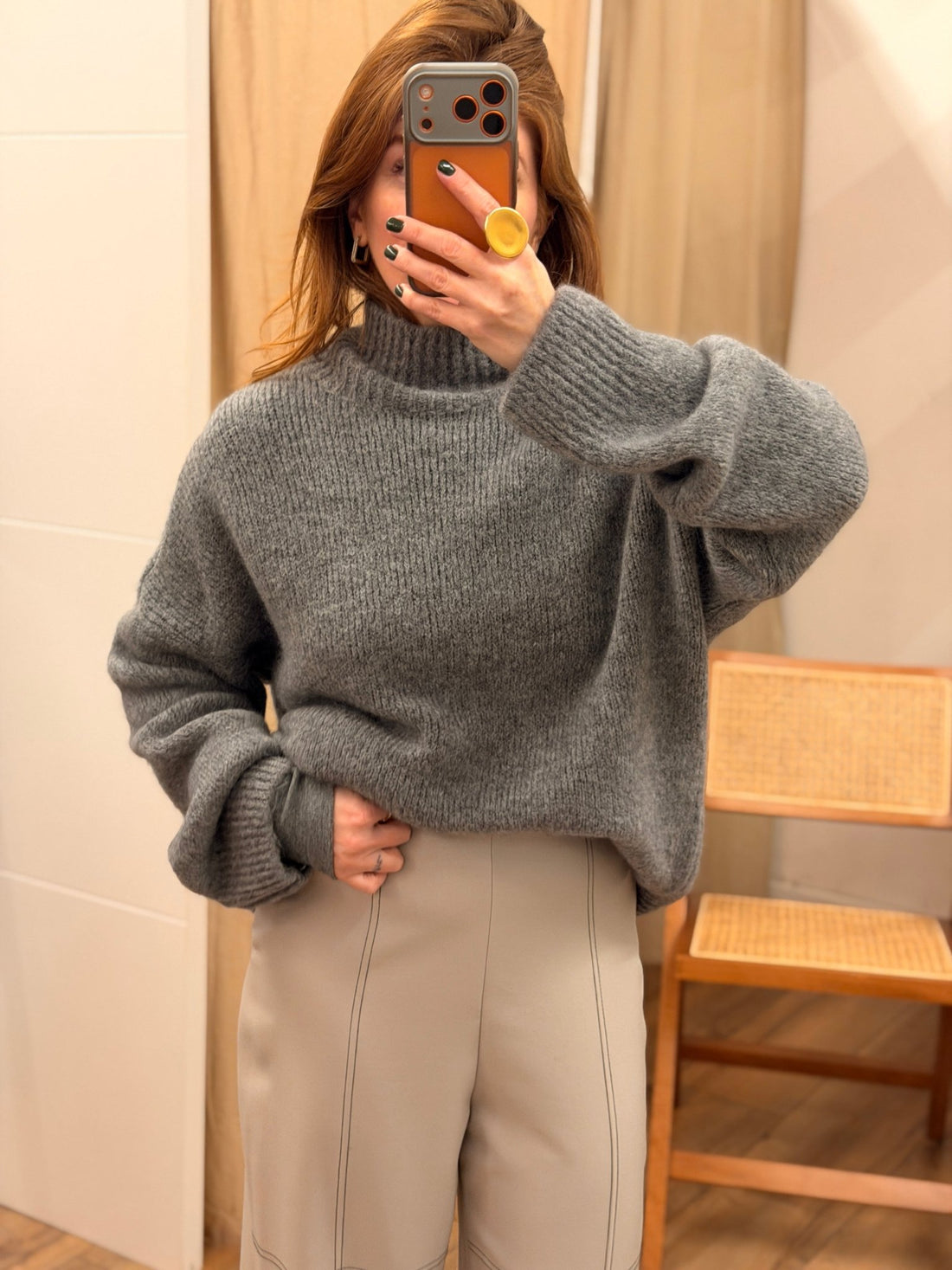 Pull Ondine gris - Léone