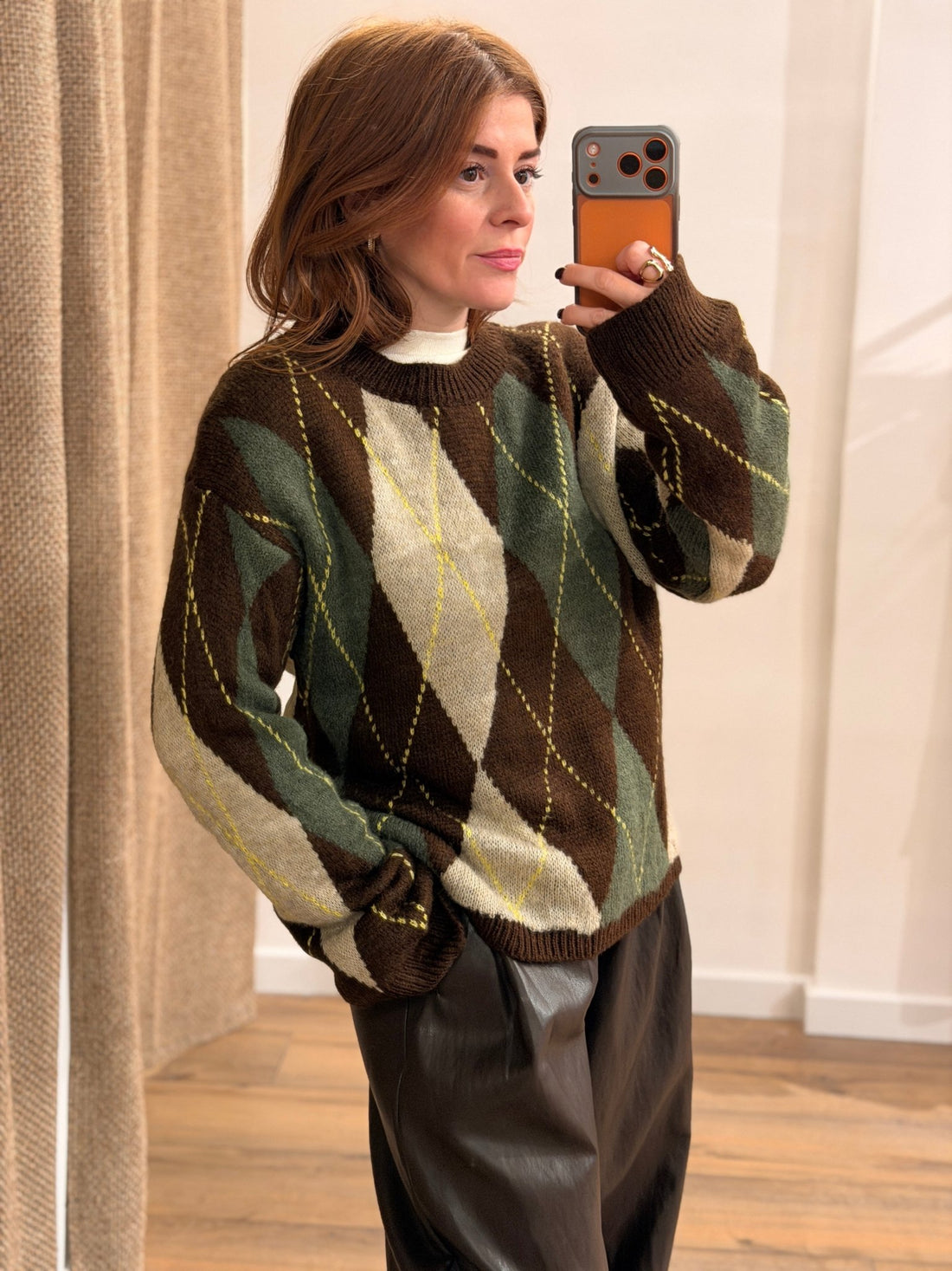 Pull Pablo losanges - Léone