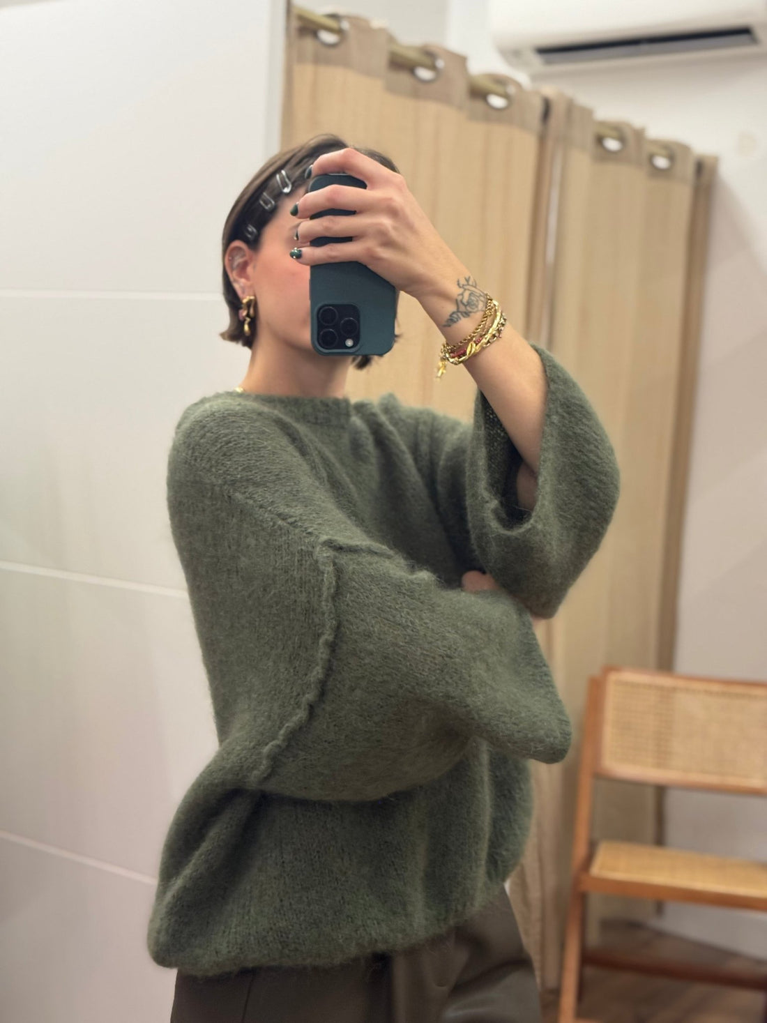 Pull Rebecca kaki - Léone