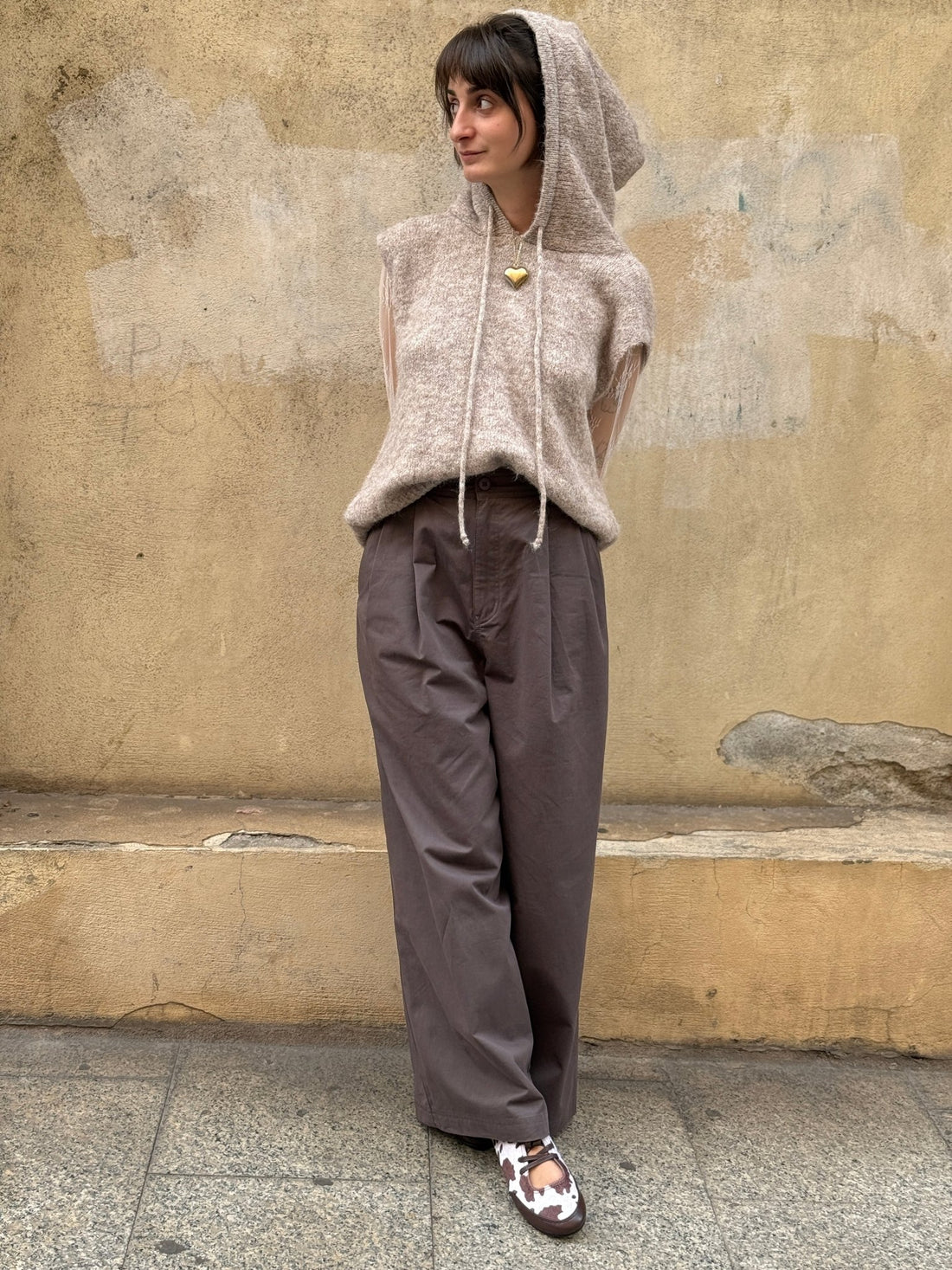 Pull Roger taupe - Léone