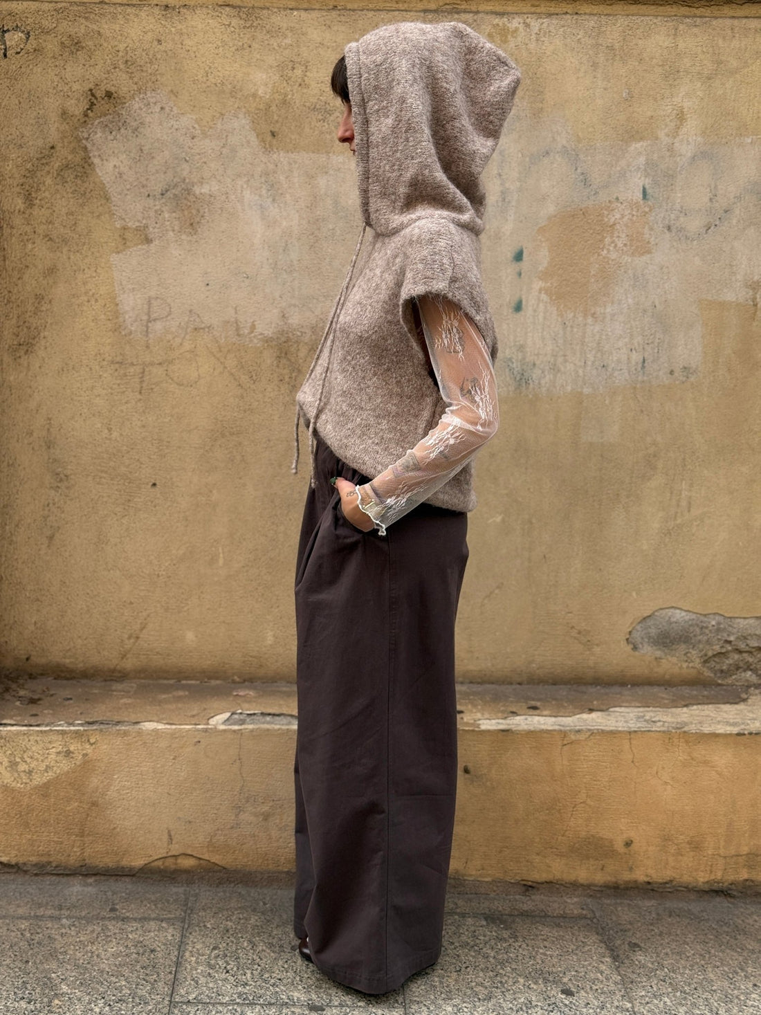 Pull Roger taupe - Léone