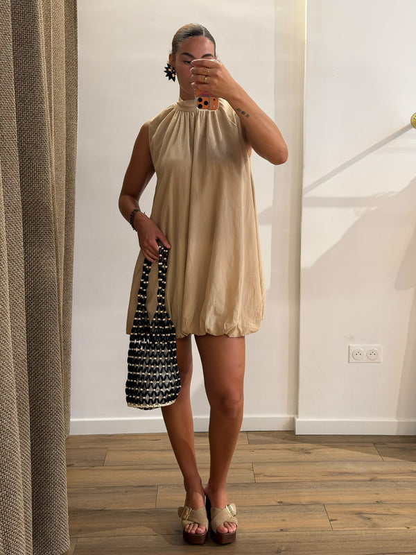 Robe bouffante Good beige - Léone