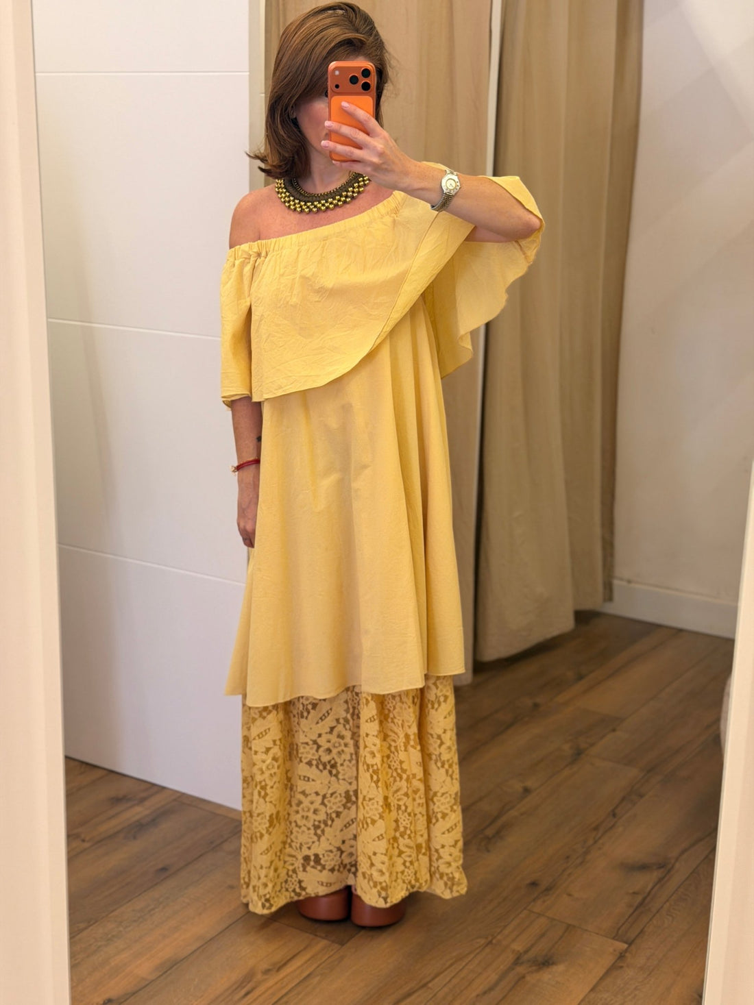 Robe Elsa jaune - Léone
