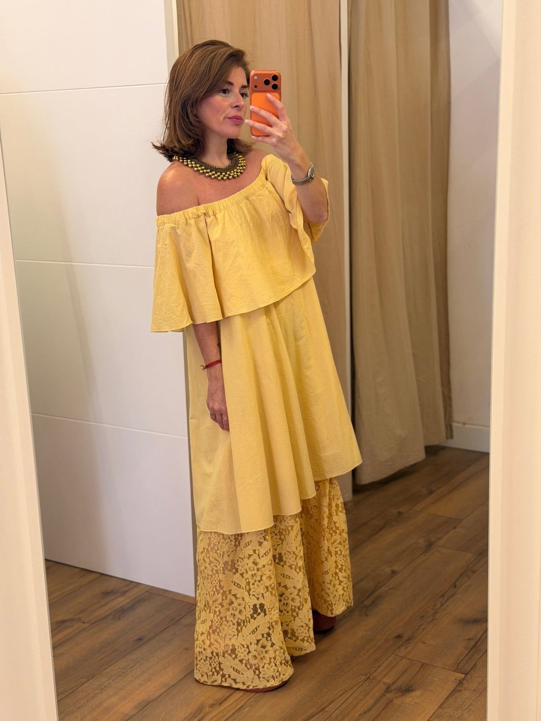 Robe Elsa jaune - Léone