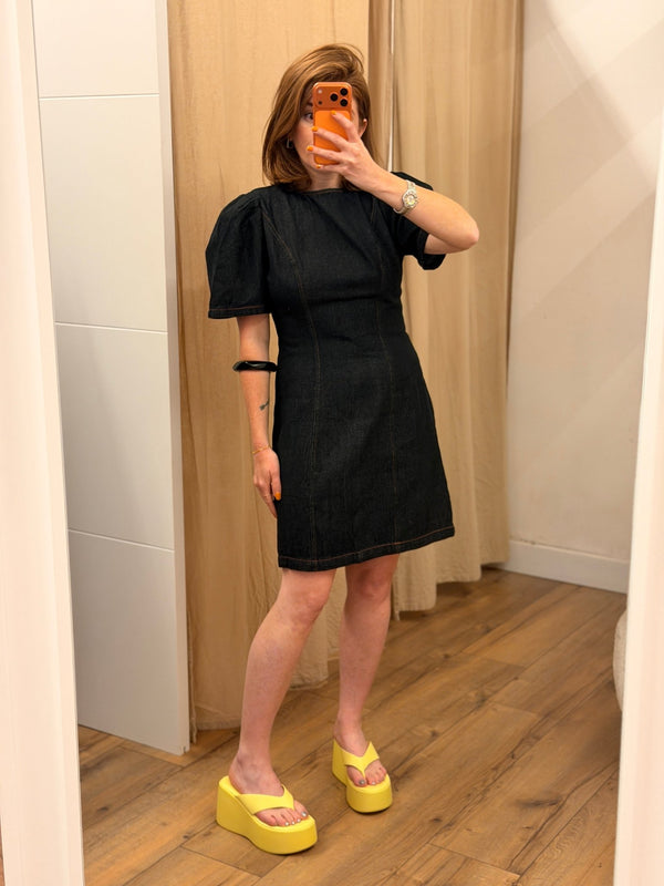Robe en jean Mélo brut - Léone