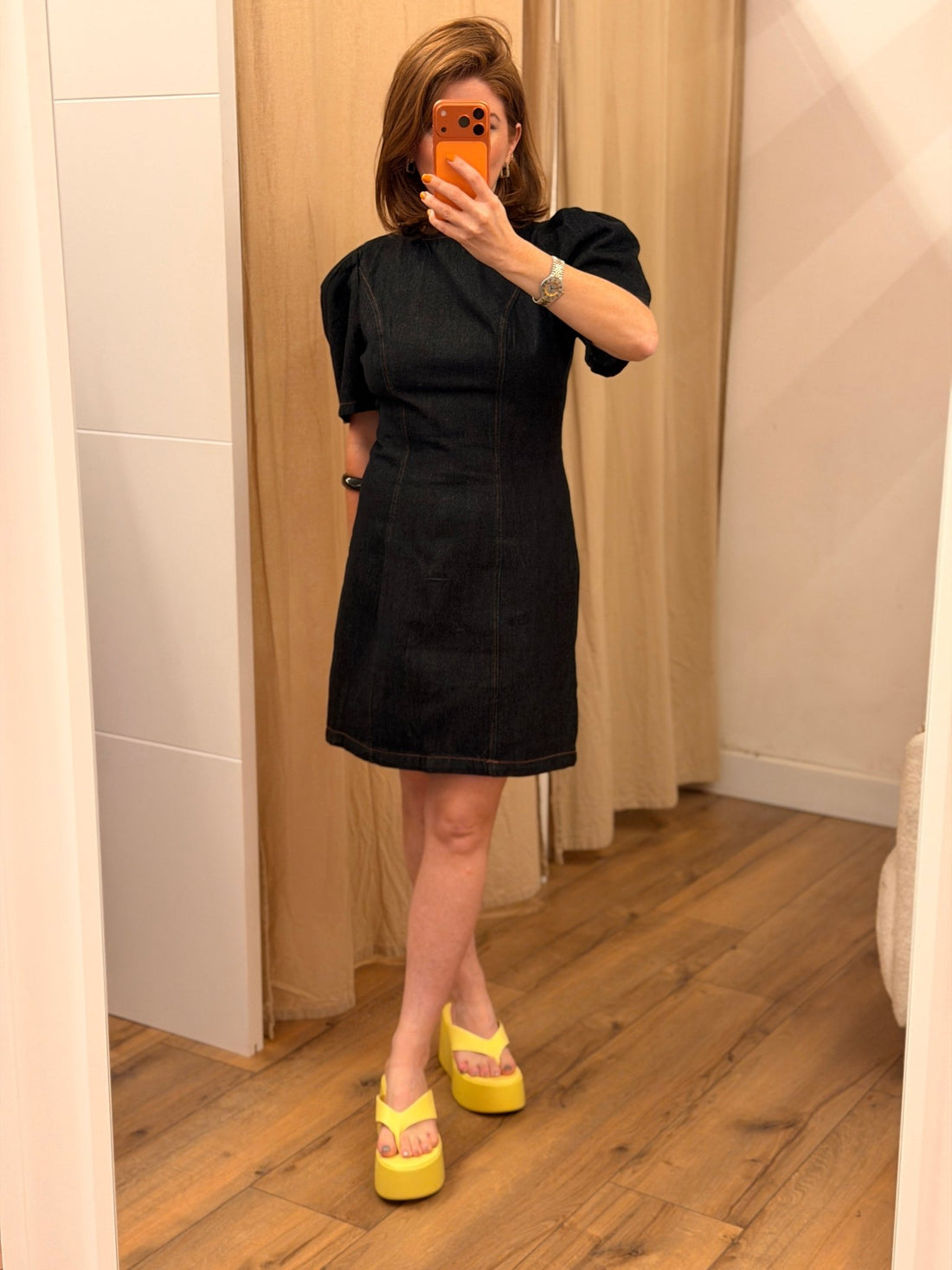 Robe en jean Mélo brut - Léone