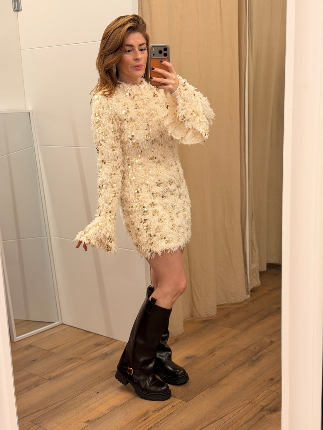 Robe Joyce beige - Léone