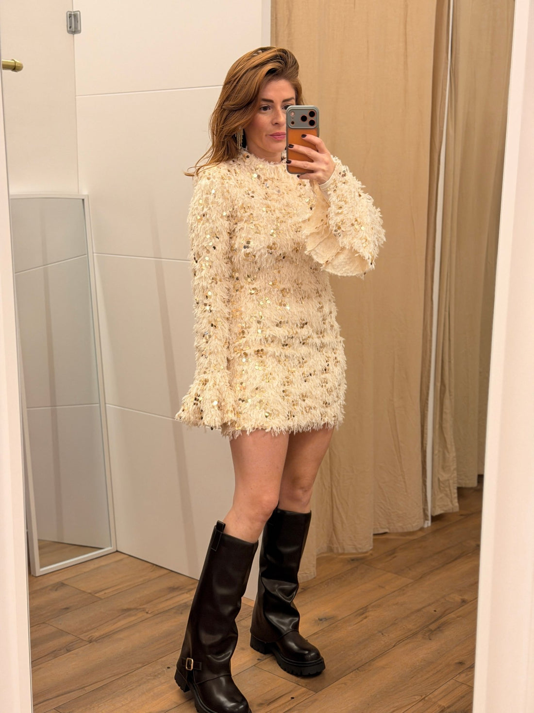 Robe Joyce beige - Léone