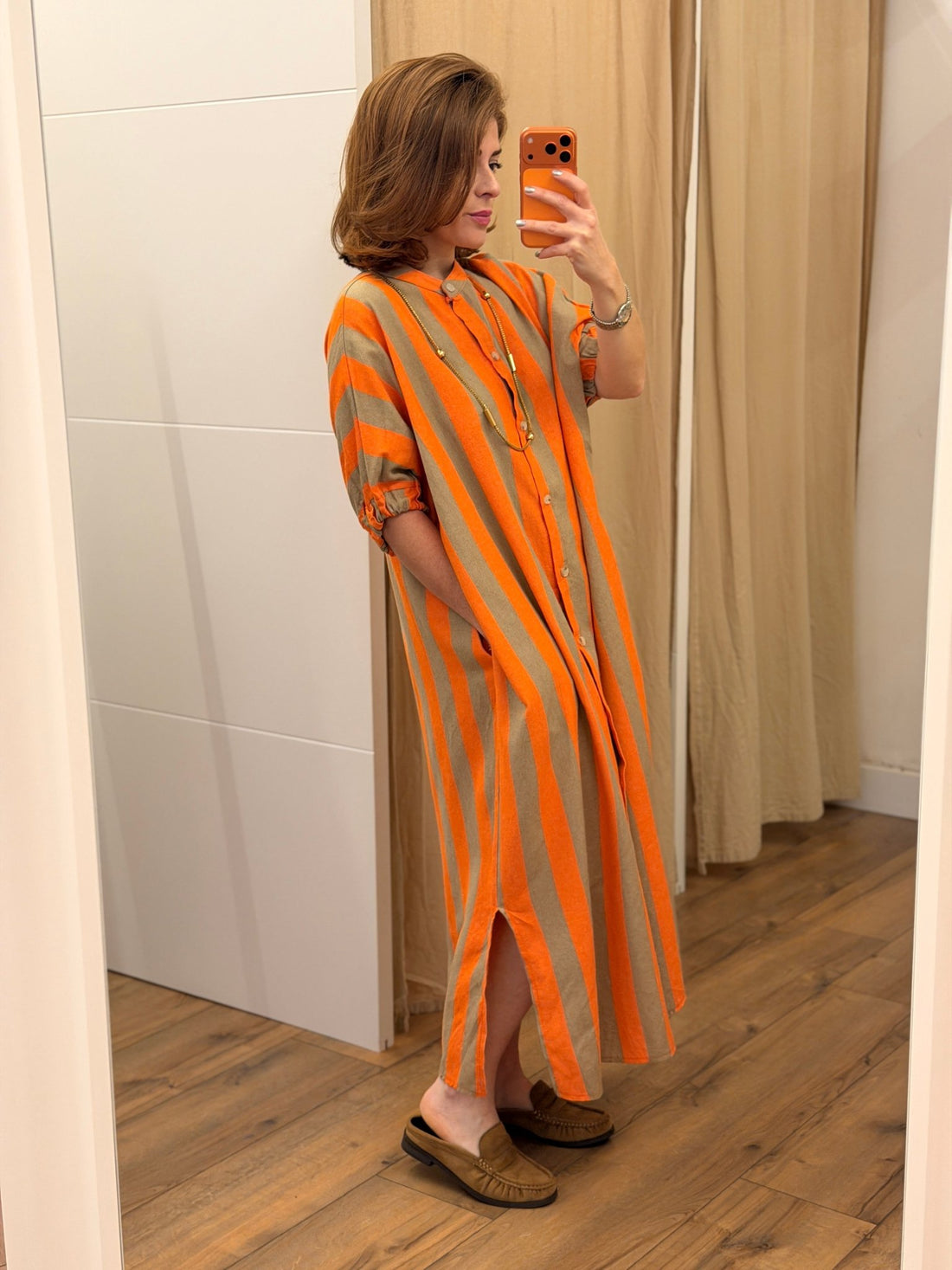 Robe Lizon orange - Léone