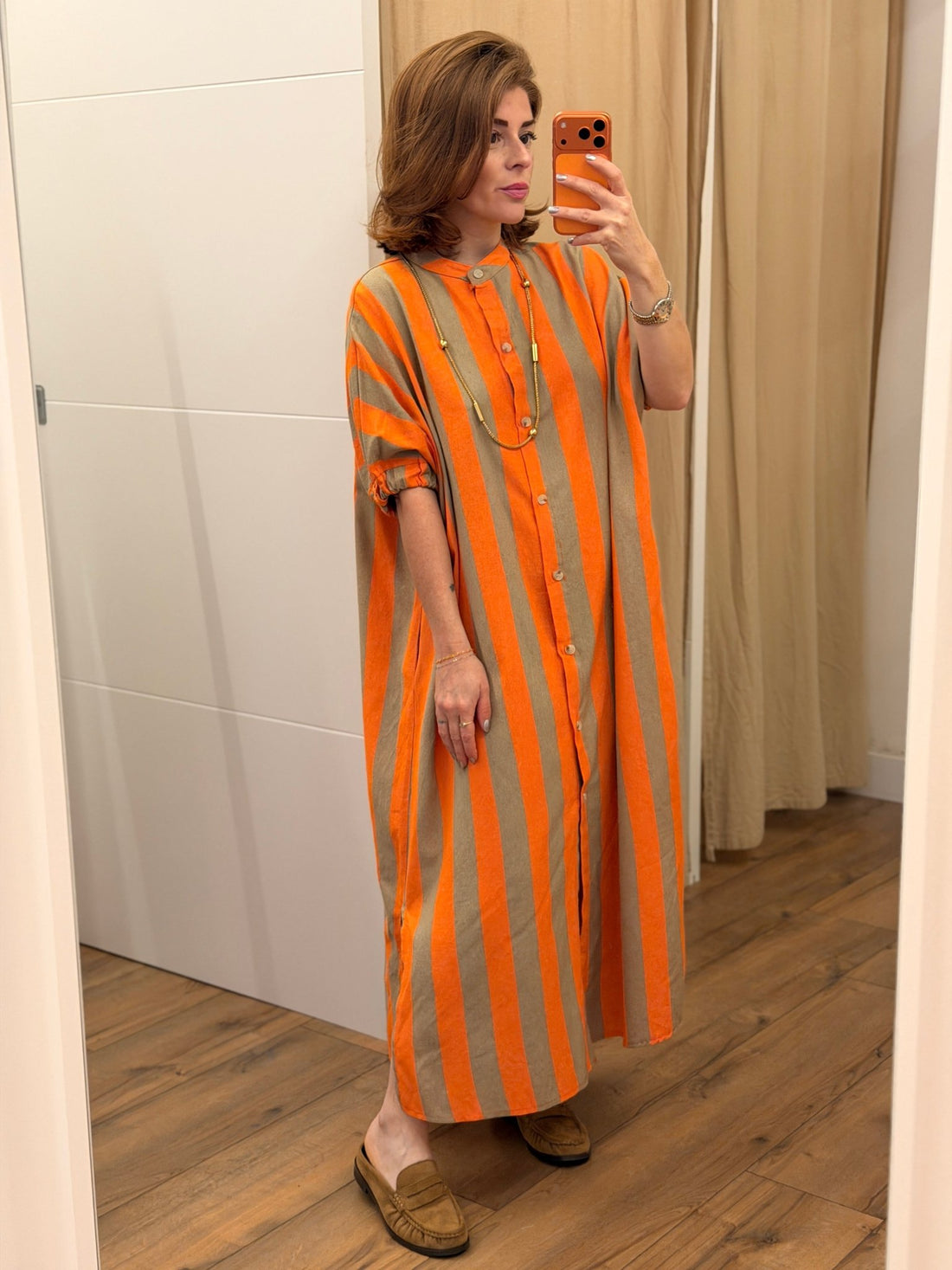 Robe Lizon orange - Léone