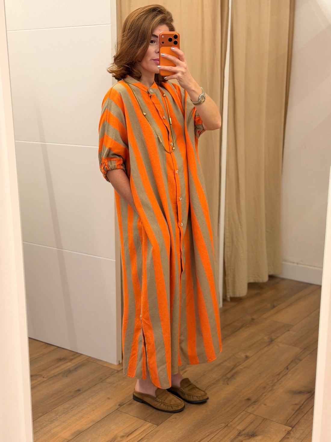 Robe Lizon orange - Léone