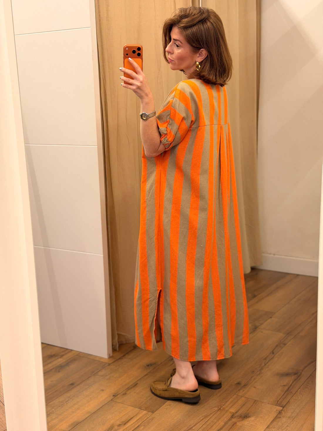 Robe Lizon orange - Léone