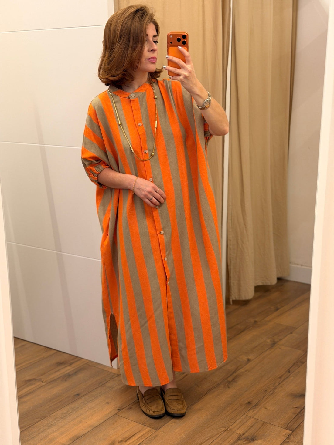 Robe Lizon orange - Léone