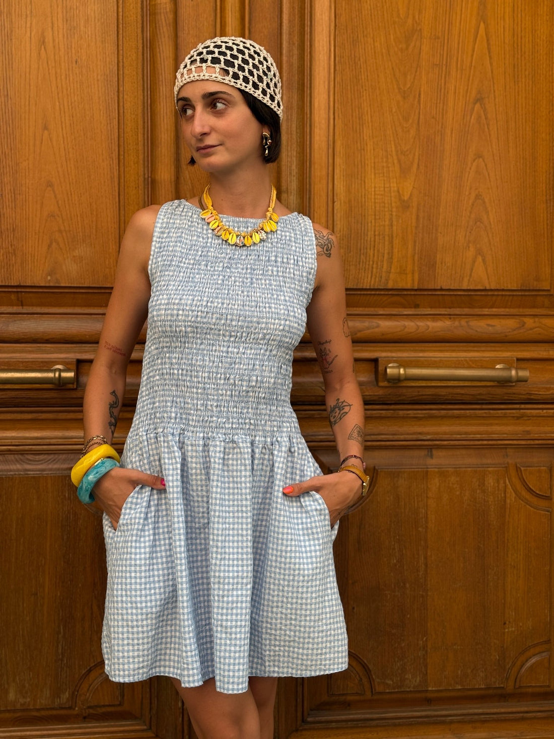 Robe Lolita bleu ciel - Léone