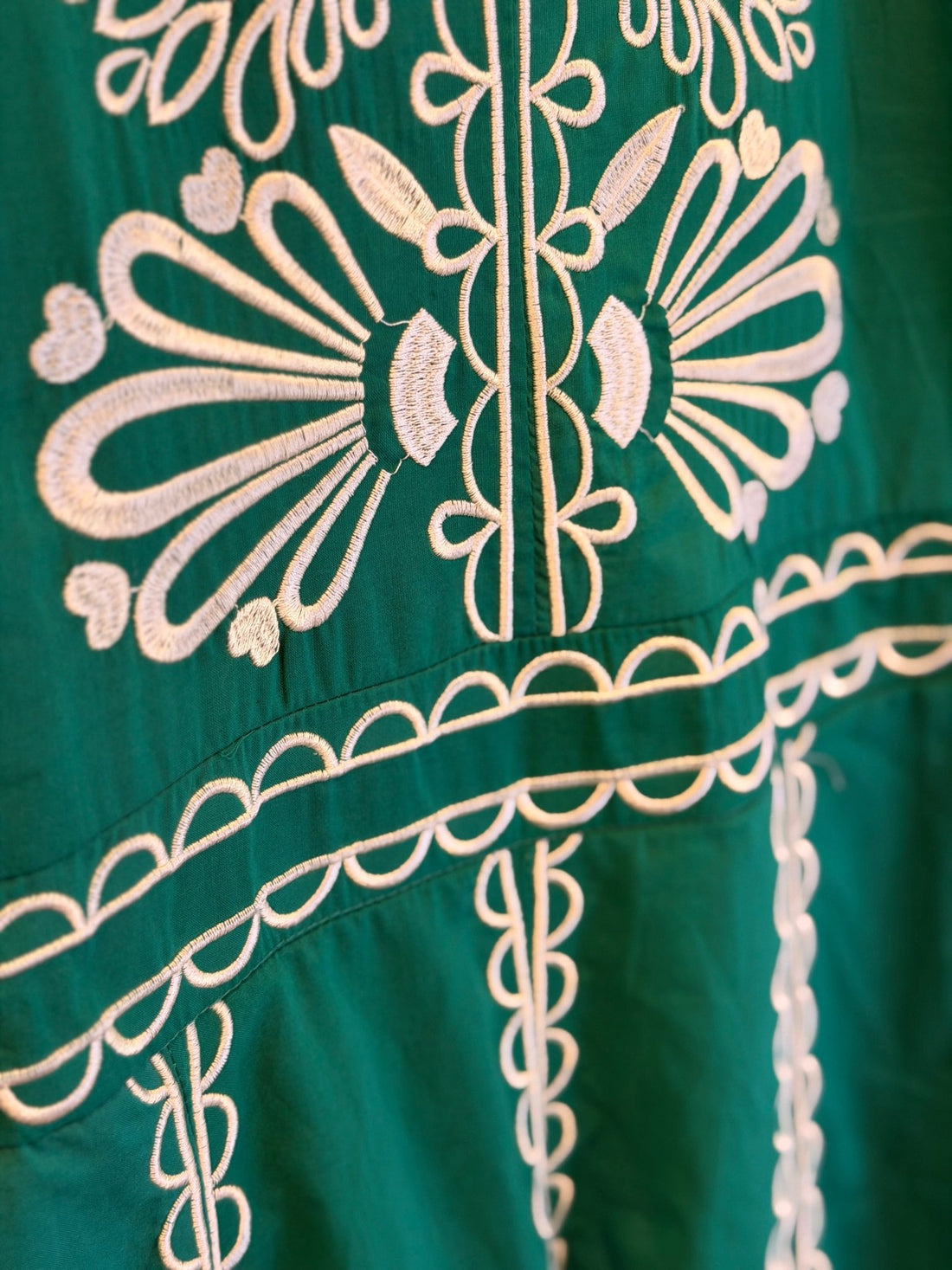 Robe longue Amanda verte - Léone