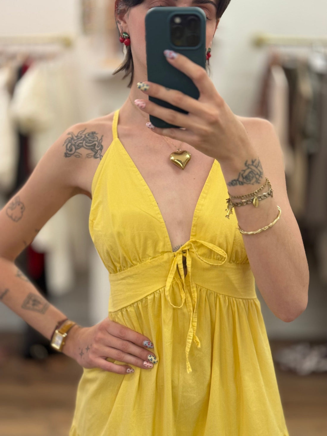 Robe Martine jaune - Léone