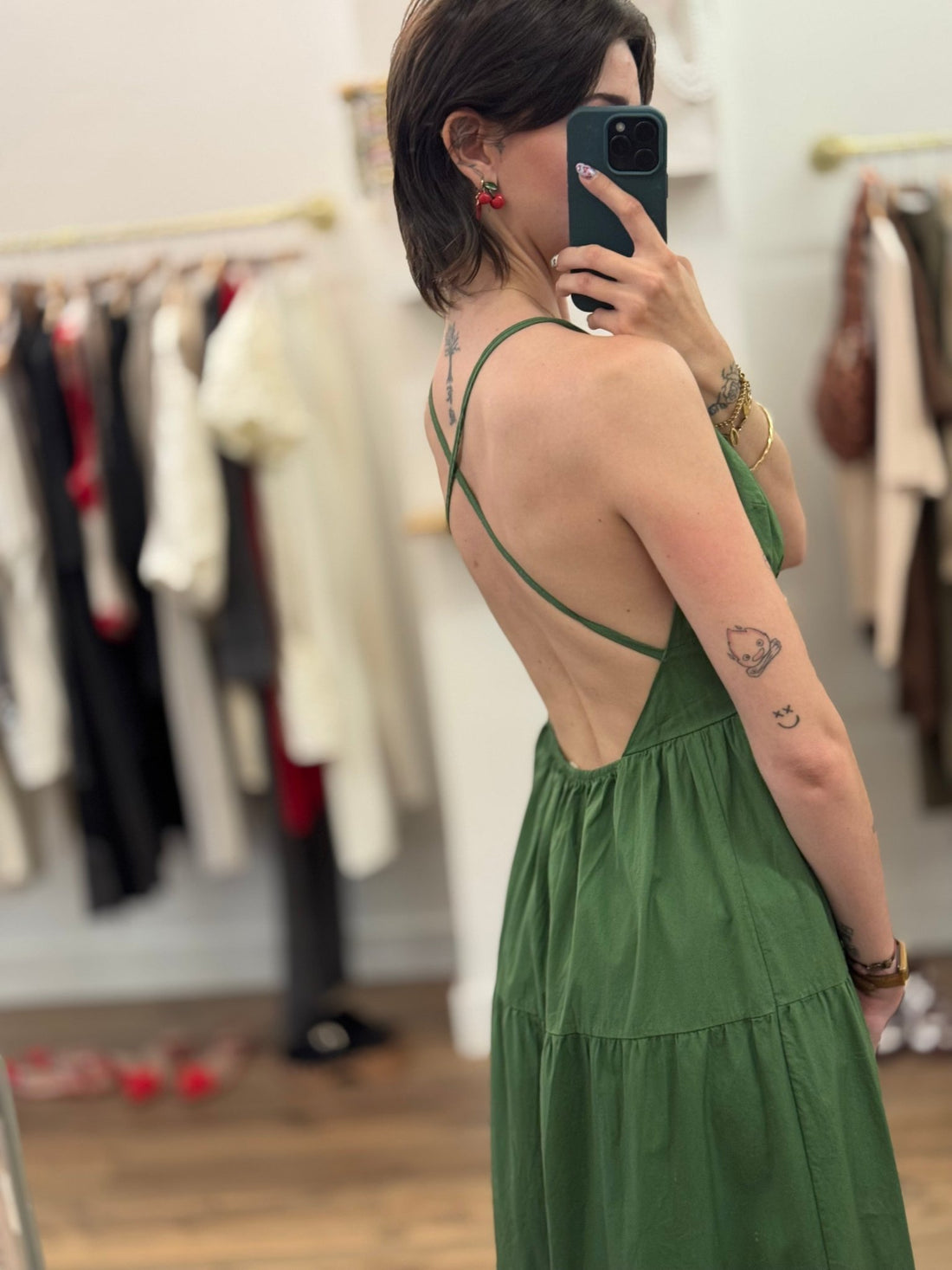 Robe Martine verte - Léone