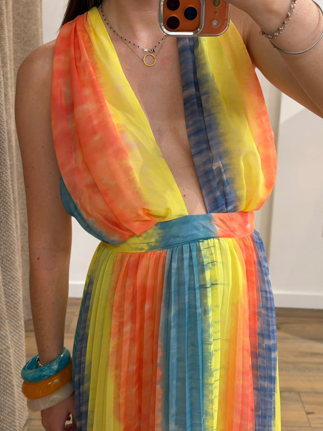 Robe rayée multicolore Ray - Léone