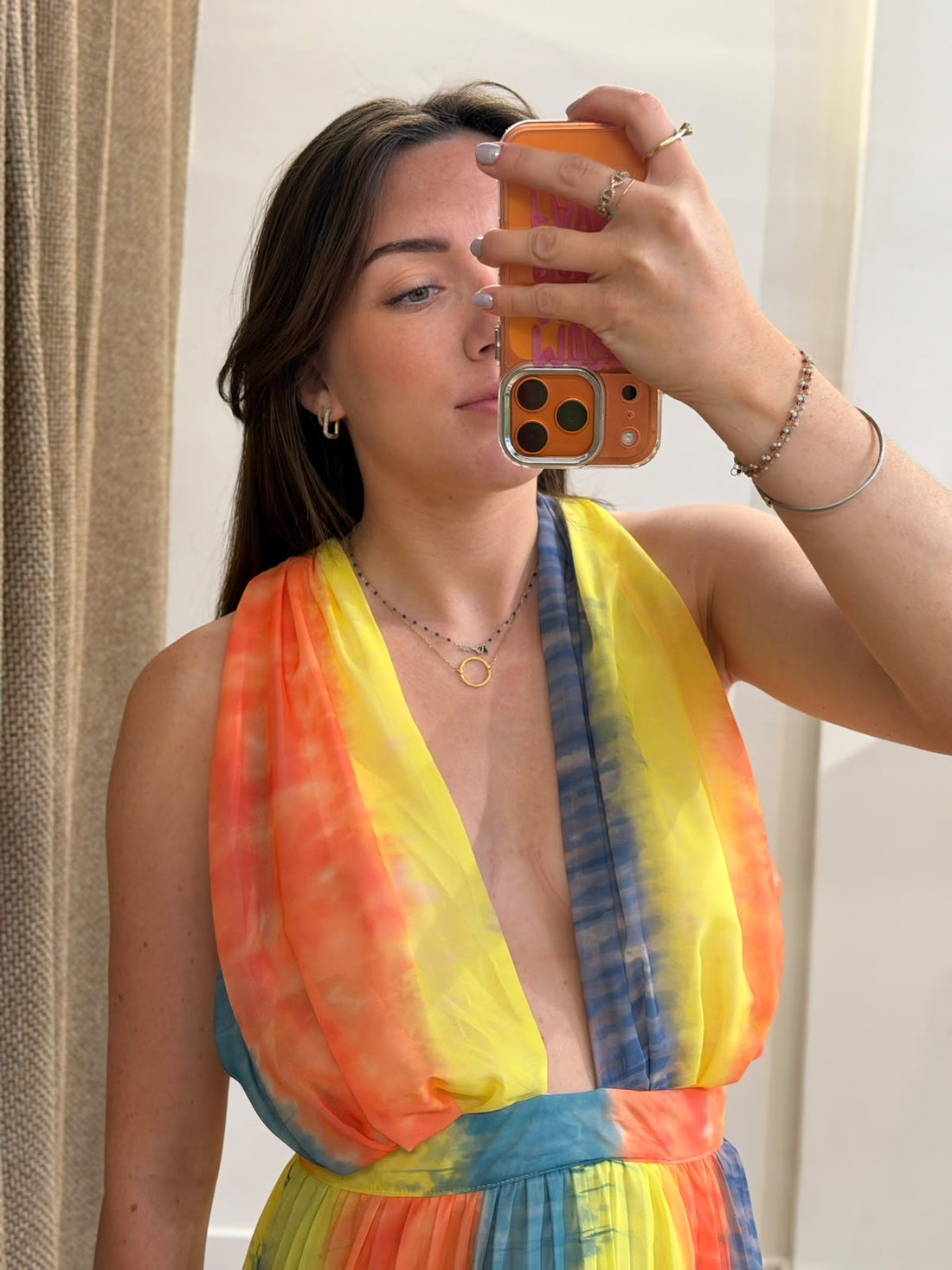 Robe rayée multicolore Ray - Léone