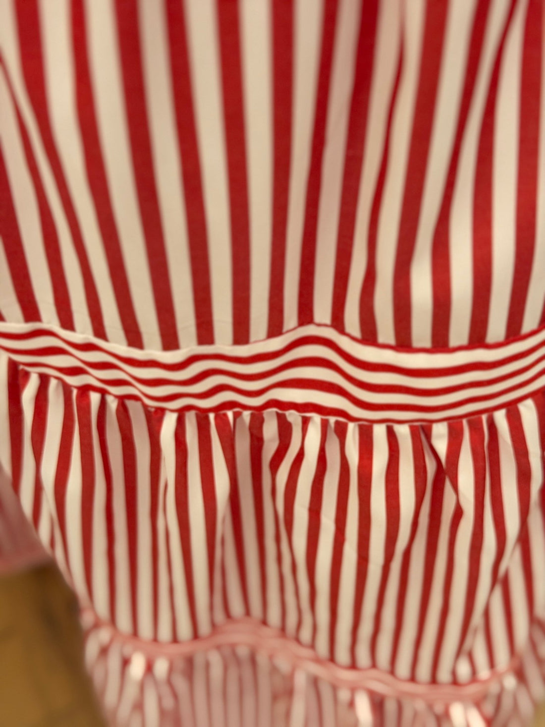 Robe rayée rouge Sandra - Léone