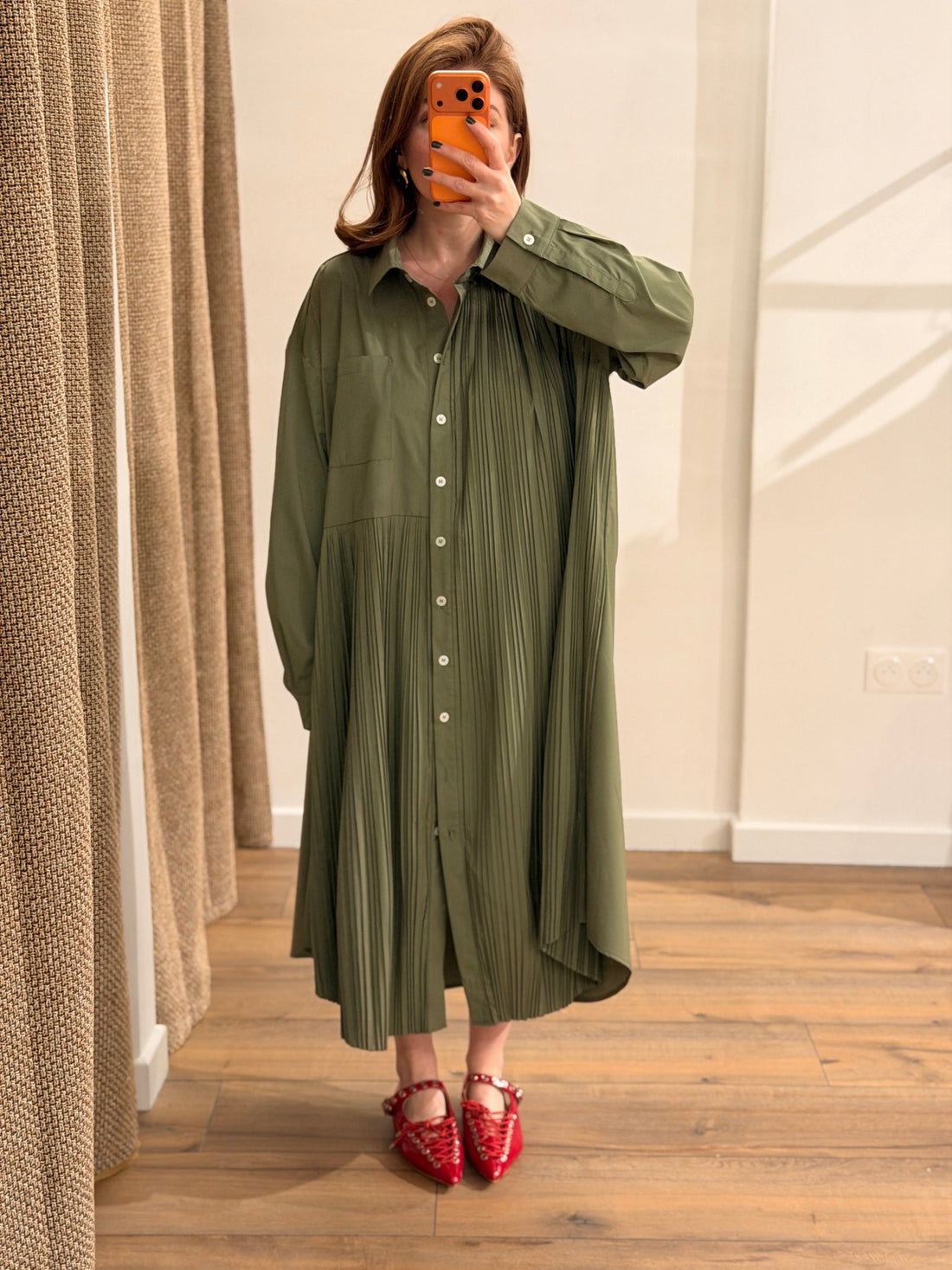 Robe Roberta kaki - Léone