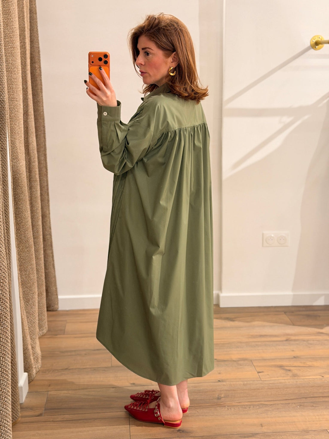 Robe Roberta kaki - Léone