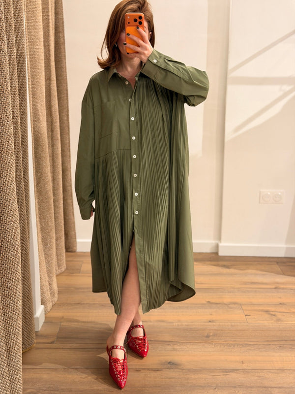 Robe Roberta kaki - Léone