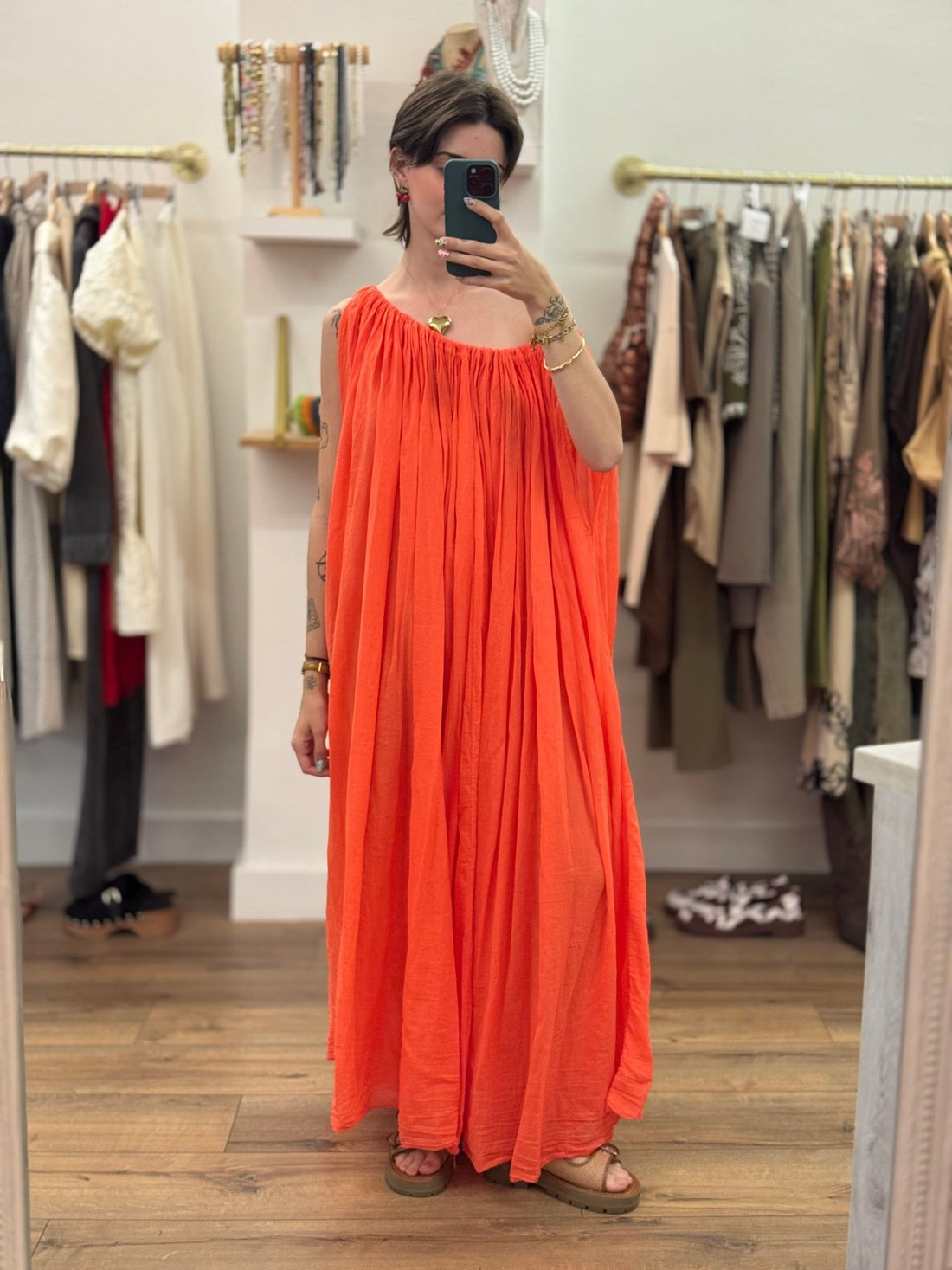 Robe Tania orange - Léone