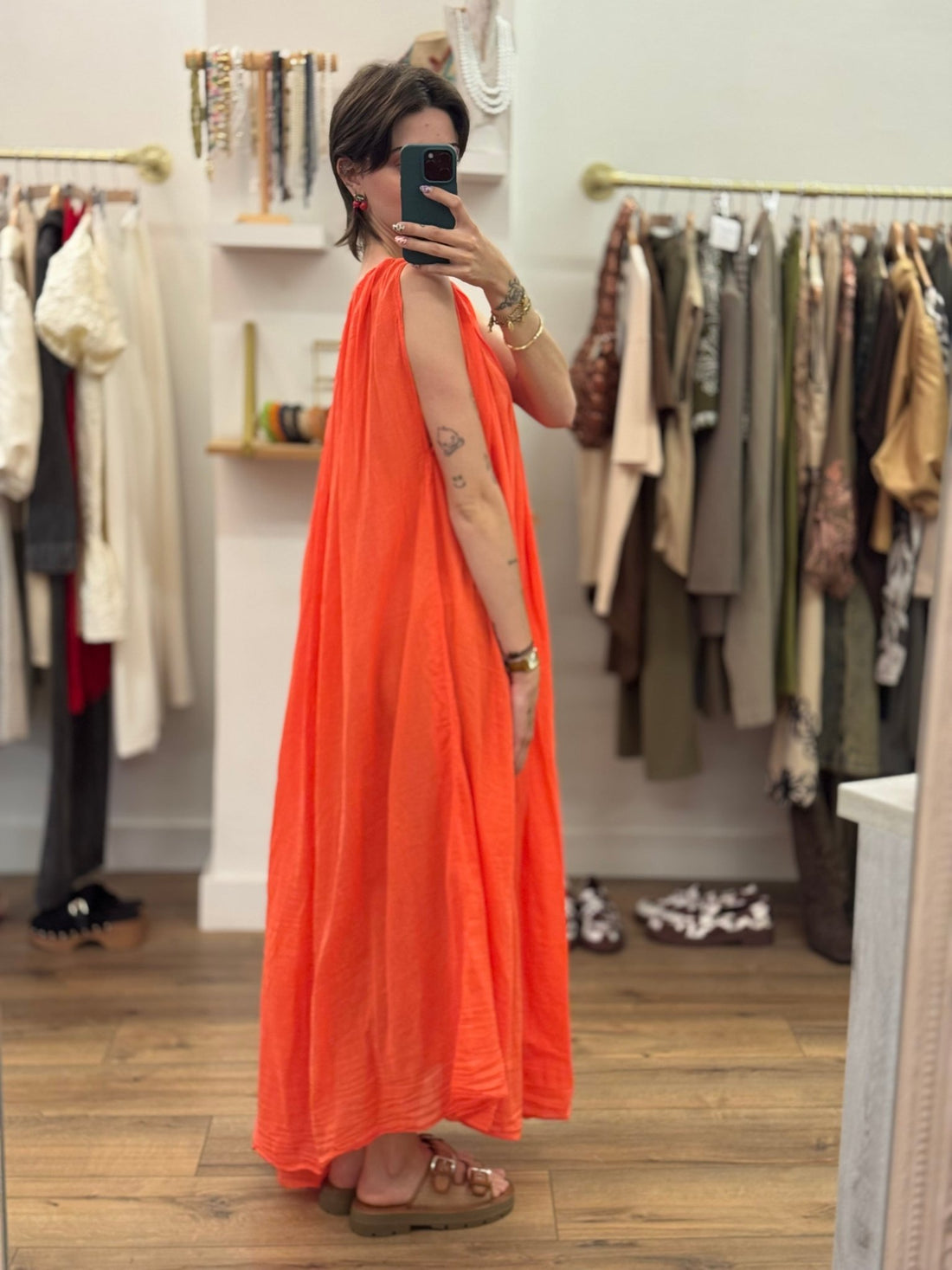 Robe Tania orange - Léone