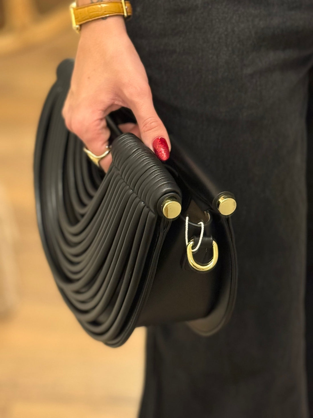 Sac a main anses noir - Léone