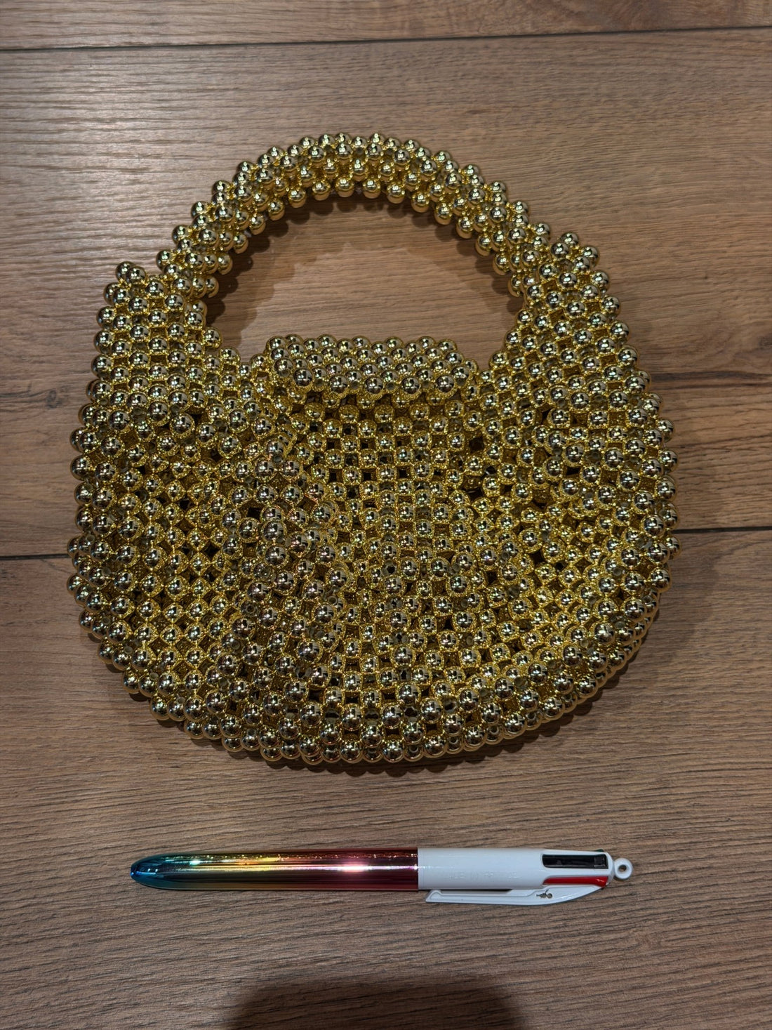 Sac a main perles or - Léone