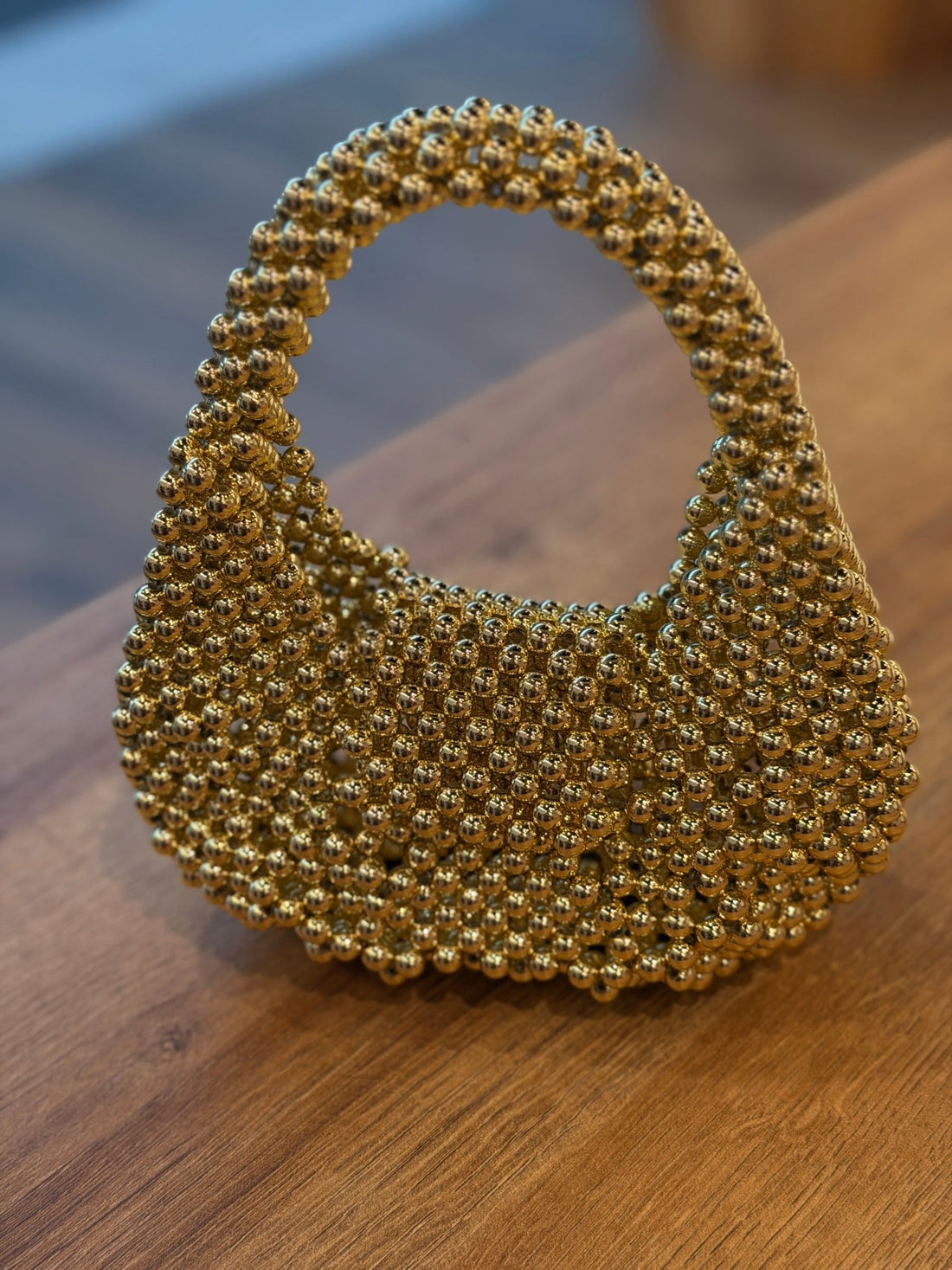 Sac a main perles or - Léone